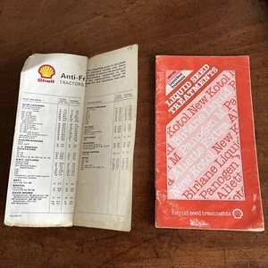 Vintage Shell Oil Liquid Seed Treatments 1987/88 Pamphlet & Antifreeze Print - Picture 1 of 5