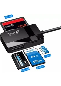 SmartQ C368 Pro USB 3.0 Lector de Tarjetas Múltiples, Plug N Play ¡NUEVO! - Imagen 1 de 6