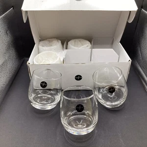 Rocking Glasses - By SAGAFORM - Rounded Bottom 6 PK Set Roly Poly - Picture 1 of 6