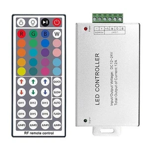 RGB Controller DC 12V 24A With 44 Key RF Wireless Remote For 5050 3528 LED Strip - Picture 1 of 12