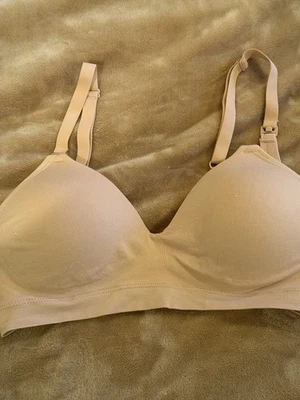 Joyspun Maternity Seamless Nursing Bra in the XL size and beige/tan color - Image 1 of 3