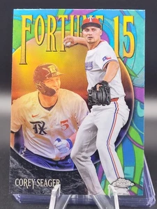 2025 Topps Chrome #F15-15 Corey Seager Fortune 15 Texas Rangers - Picture 1 of 2