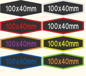 Personalised Embroidery ID Badge Morale Patch Custom Name Tape Hook Back 10x4cm - Picture 1 of 3