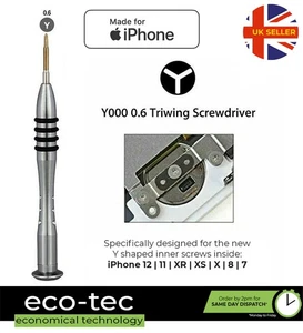 Triwing 0.6 Y000 Tournevis pour iPhone 17 16 15 14 13 12 11 PRO SE XS XR X 8 7 - Photo 1/2