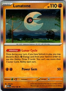 Lunatone 074/132 Rare Holo ME01: Mega Evolution NM - Bild 1 von 2