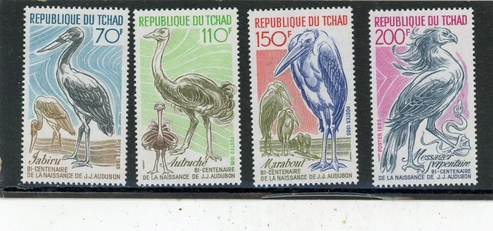 Chad 1985 Birds Scott # 560-3 como nuevo LH Foto 1 de 1