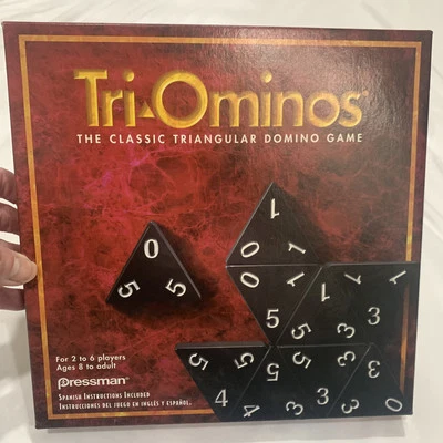 Vintage Tri-Ominos The Classic Triangular Domino Game Pressman 1997, 2-6 Players - Image 1 of 4