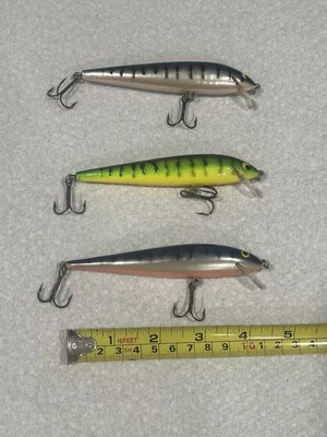 Vintage Strike King 4 1/2” Wood Diver Lot (3) Awesome color selection!  - Image 1 of 4