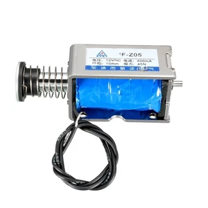 Electroimán solenoide de movimiento lineal marco abierto tipo empuje tirón DC 12V 45N 10mm - Imagen 1 de 4