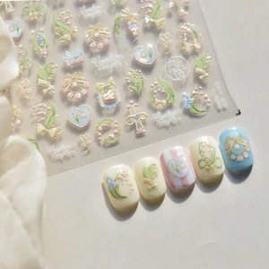 Mujeres Niñas Manicura Ligero Arte en Uñas Pegatinas Auxiliares Moda 2 Piezas Lindo - Imagen 1 de 10