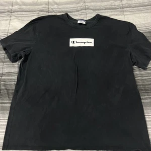 Vintage Champion schwarzes Damen T-Shirt Größe 2XL - Bild 1 von 7