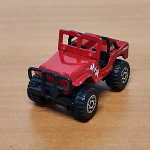 Matchbox Serie CJ Jeep Rojo 4x4 Mountain Trails 1:64 Diecast Suelto - Imagen 1 de 8