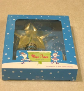 🌲Mini LED Tree Topper Star/Change-Color Lights Button Cell Battery Included NIB - Picture 1 of 4