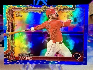 Luces navideñas metálicas azules Taylor Ward Topps Holiday 2025 #H134 LA Angels - Imagen 1 de 2