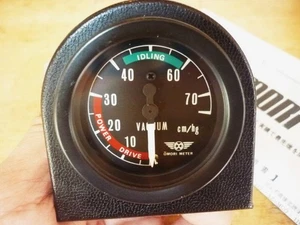 Omori 52mm Mechanical Vacuum Gauge Classic Model LED Light Excellent JAPAN - Picture 1 of 10