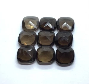 Cushion Cut Natural Smoky Quartz AAA Loose Gemstone For Making All Type Jewelry - Picture 1 of 10