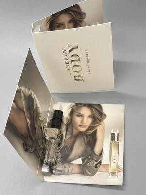 LOT OF 2 Burberry Body Eau De Toilette 2 ml 0.06 oz Official Sample Spray *READ* - Image 1 of 4