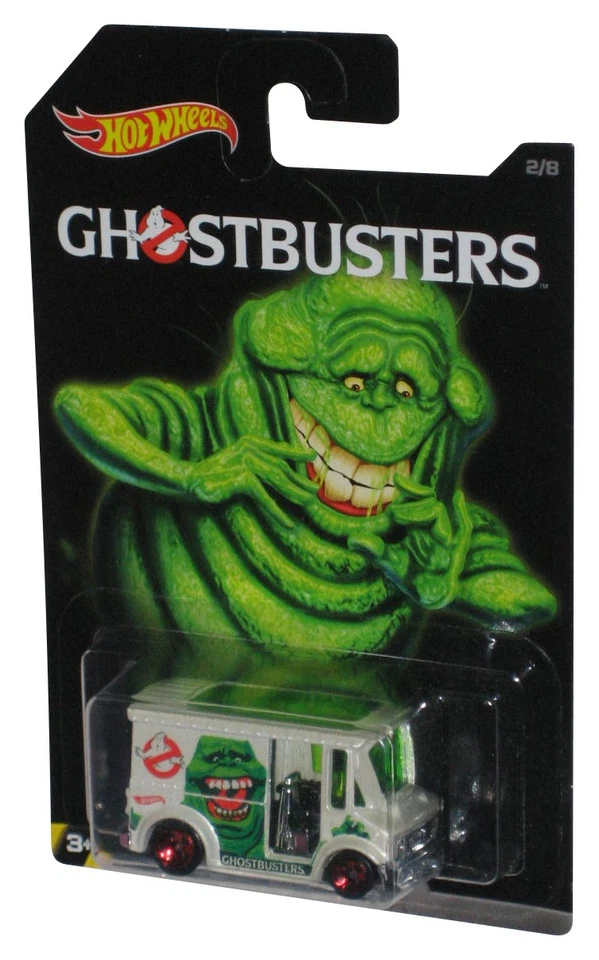 Hot Wheels Ghostbusters (2016) White Bread Box Slimer Die-Cast Toy Car 2/8 - Image 1 of 1