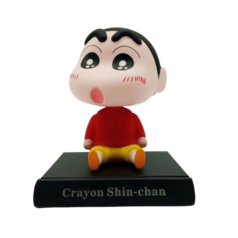 Figura de acción Super Hero Shin Chan edición limitada Bobblehead con soporte móvil Foto 1 de 3