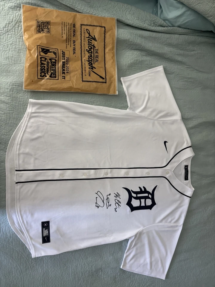 (2) Detroit Tiger Signed Nike Jerseys - Skubul, Greene, Torkleson, Carpenter COA - Image 1 of 4