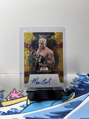 2023 Panini Select UFC Signatures Gold Disco Auto /5 Mark Coleman SG-MCM - Image 1 of 2