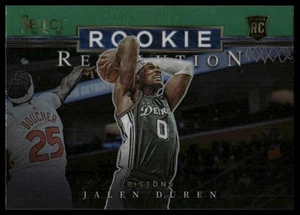 2022-23 Panini Select #27 Jalen Duren Rookie Revolution Green Prizms RC - Foto 1 di 2