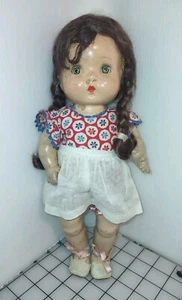 Rare Antique Find! 1937 Jo-Jo 12" Horseman Doll- Comp Body/Sleepy Eyes, Red Hair - Picture 1 of 20