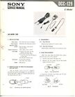 Vintage Sony Model DCC-129 Car Battery Cord DC Adapter Service Manual