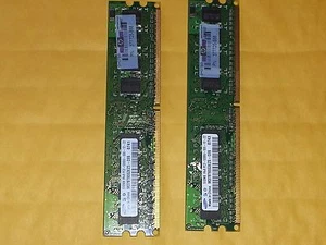 1GB(Two 512 MB) Desktop PC COMPUTER DDR2 RAM MEMORY PC2-5300 -PIN-240 - Picture 1 of 3