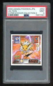 Pokemon Japanese Amada Sticker 2000 552 Jolteon Seal PSA 9 76617961 - Bild 1 von 2