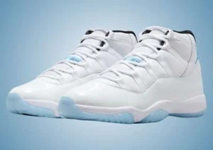 Nike Air Jordan 11 Retro High White Legend Blue Mens US 8.5 Sneakers New ☑️ - Picture 1 of 8