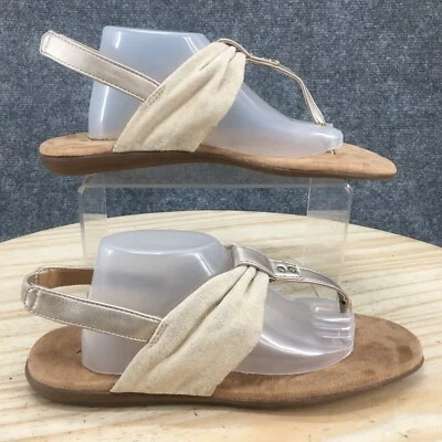 Sandalias Aerosoles Mujer 8 M Cortland Cordón Crema Informal Comodidad NUEVAS Foto 1 de 4