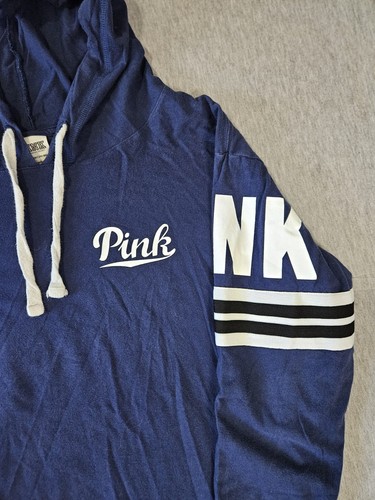 UNDERCOVER Felpa pullover leggera donna ROSA Victoria's Secret con cappuccio taglia SMALL