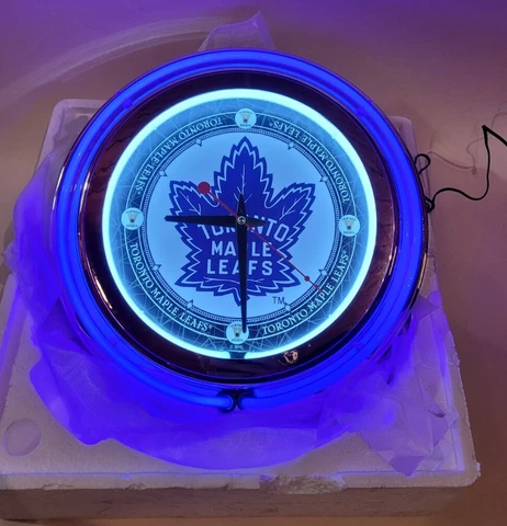NHL Toronto Maple Leafs Neon Clock... Brand New!!! Cover