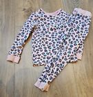M&s Pyjamas Girls Leopard Pink Size 7 To 8 Years Slim Fit