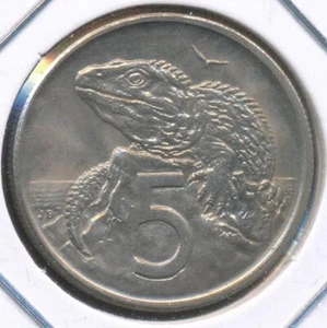 New Zealand 1970 Five Cents 5c Elizabeth II - Uncirculated - Picture 1 of 3