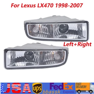 Front Bumper Fog Light Pair For Lexus LX470 1998-2007 W/Blub Driving Lamp LH+RH - Bild 1 von 16