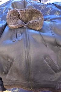 Paragon Leather and Sheepskin Type B-3 Air Force Jacket with hood w/zipper 2XL - Picture 1 of 16