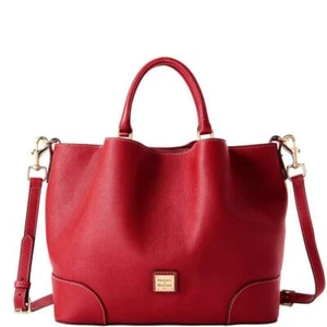 DOONEY AND BOURKE CRANBERRY BELVEDERE LEDER GROSSE BARLOW BEUTELTASCHE ORG. 398 $ Neu mit Etikett  - Bild 1 von 4