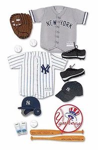 NEW YORK YANKEES Scrapbook 3D Uniform Baseball Sticker MLB Card Making - Picture 1 of 2