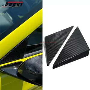 Garniture de pilier triangle de vitre carbone A pour Corvette C8 Z51 Z06 coupé HTC 2020-2024 - Photo 1/11