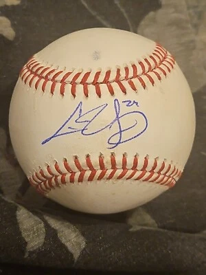 Chris Young Firmado JUEGO USADO Béisbol Autografiado Romlb Oficial Automático MLB Foto 1 de 4