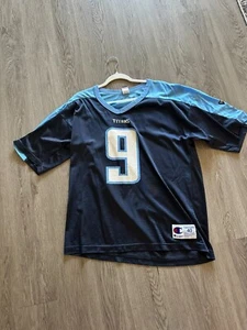 Vintage Champion Tennessee Titans NFL Steve McNair #9 Jersey AFC Champ - Medium - Picture 1 of 5