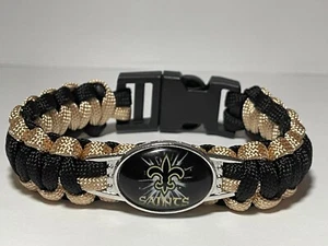 Pulsera New Orleans Saints NFL Paracord NUEVA - Imagen 1 de 2