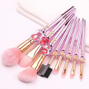 Women Stitch Makeup Brush Foundation Powder Metal Cosmetic Eyeshadow Lip - Picture 1 of 16