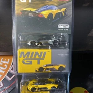 CHASE /Regular ! Mini GT 1:64 Aston Martin Valkyrie Sunburst Yellow #744 - Picture 1 of 3