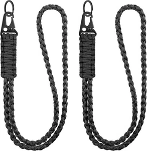 Heavy Duty 550 geflochtenes Paracord Schlüsselband, Halsband für Schlüssel, 2 Paracord - Bild 1 von 7