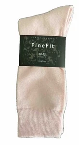 FineFit Cotton Comfort Sock Size 10-13 Pink - Picture 1 of 2