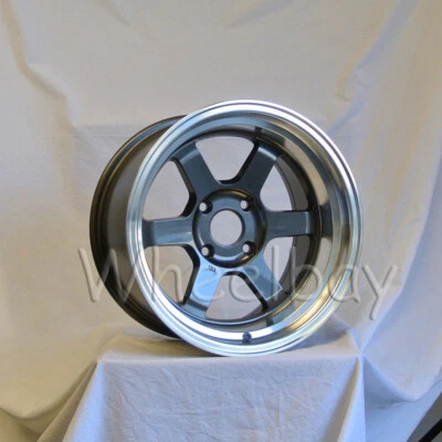 4 PCS  ROTA WHEEL GRID V  2) 16x8 & 2) 16X9 4X114.3  OFFSET: 0 73  R GUNMETAL - Image 1 of 4