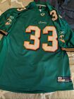 Ronnie Brown Miami Dolphins On field Reebok Jersey Size 54